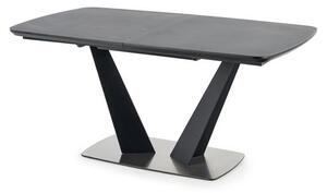 Masă de sufragerie extensibilă 160-220 cm Fredda (negru + gri) (pentru 6 8 persoane). 1048853