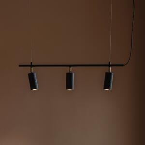 Globen Lighting Lampă suspendată Hubble 3, negru, lungime 75 cm, 3 becuri, reglabil, Negru, Camera de zi / sufragerie, Aluminiu, Scandinavă