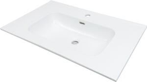 Deante Tubo lavoar 81x46.2 cm dreptunghiular încastrat alb luciu CTU_6U8W