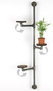 Jardinieră BORURAF263 Argintiu 114x31x12 cm
