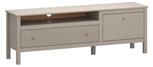 Comoda TV KLEO, taupe, PAL laminat, 160x37x55 cm