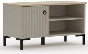 Pantofar de hol DOMINICA, grej/stejar, PAL laminat, 85x41x49 cm
