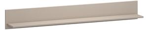 Polita perete living KLEO, taupe, PAL laminat, 160x20x21 cm
