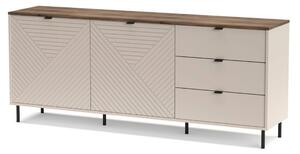 Comoda moderna living EVO, casmir/stejar, PAL laminat, 183x40x75 cm