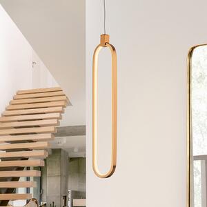 Schuller Valencia Lampă suspendată LED Colette, aur roz, 1 bec, Auriu / Alamă, Camera de zi / sufragerie, Aluminiu, Modern