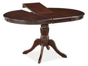 Masa extensibila OLIVIA, nuc inchis, 106/141x106x76 cm