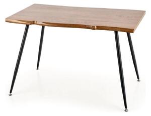 Masa LARSON, stejar natural/negru, 120x80x77 cm
