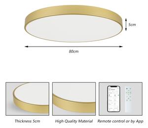 Brilagi - Corp de iluminat LED reglabil POOL SMART LED/100W/230V 80 cm auriu Wi-Fi Tuya+telecomandă