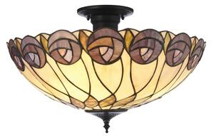 Endon 111906 - Lustră de tavan aplicată Tiffany HUTCHINSON, 3xE27/10W/230V, diam. 50 cm