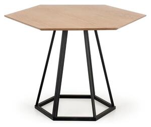 Masa HERMAN, stejar/negru, 110x95x77 cm