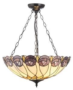 Endon 111872 - Lustru suspendat pe lanț Tiffany HUTCHINSON, 3 x E27 (max. 60 W), 230 V, diam. 50 cm