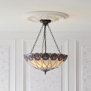 Endon 111872 - Lustru suspendat pe lanț Tiffany HUTCHINSON, 3 x E27 (max. 60 W), 230 V, diam. 50 cm