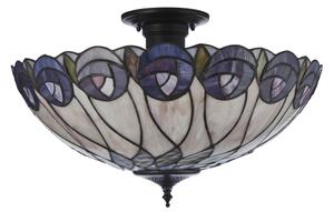 Endon 111906 - Lustră de tavan aplicată Tiffany HUTCHINSON, 3xE27/10W/230V, diam. 50 cm
