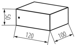 Kanlux 46390 - Aplica de exterior LEGINO 1xGX53/11W/230V 80 cm IP65 antracit