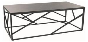 Masuta cafea ESCADA A III, gri/negru, ceramica/metal, 120x60x40 cm