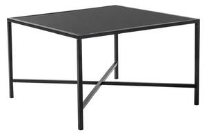 Masuta cafea OSAKA C, negru, sticla securizata/metal, 80x80x50 cm