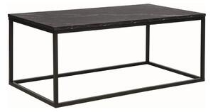 Masuta ROSSI A, negru cu efect de marmura/negru, PAL melaminat/metal