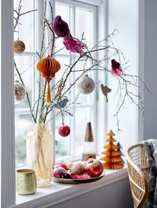 Set 2 ornamente de Crăciun din sticlă Loba - Bloomingville