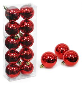 Set 10 globuri roșii de Crăciun Navidad Unimasa, ø 5 cm