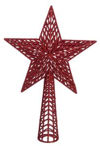 Vârf roșu pentru pomul de Crăciun Unimasa, ø 18 cm