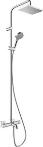 Hansgrohe Vernis Shape set cadă și duș perete cu termostat cu duș de ploaie crom 26098000