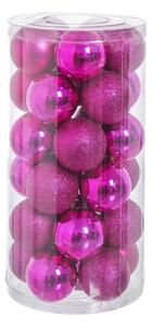 Globuri roz de Crăciun în set de 30 bucăți Balladas Unimasa, ø 6 cm