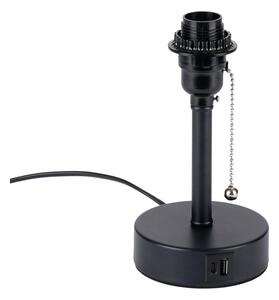 Lampă de masă Brilagi TABLON cu port USB, 1xE27/25W/230V, neagră