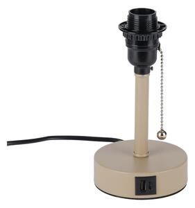 Brilagi - Lampă de masă TABLON cu port USB, 1xE27/25W/230V, bej