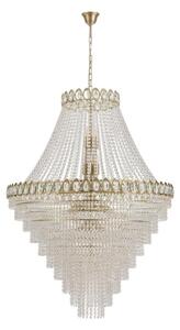 Searchlight 1711-102SB - Candelabru cu lanț LOUIS PHILLIPE, 28 x E14, 60W, 230V