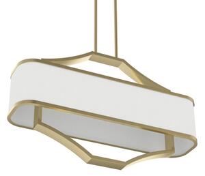 Open Design OR84856 - Lustră cu tijă GERDO OVALE 6xE14/12W/230V alamă/alb