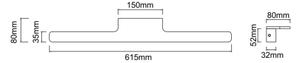 Open Design OR86126 - Aplica LED pentru oglindă LUCE LED/11W/230V 61,5 cm IP44 crom