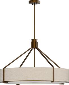 Open Design OR85679- Candelabru pe tijă DORETTO 6xE27/15W/230V diametru 70 cm maro/bej