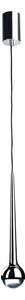 Lustră LED suspendată pe cablu CAPPI Open Design OR80261, 5W/230V, negru/crom