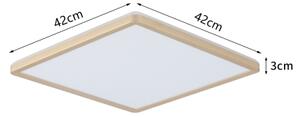 Brilagi - Corp de iluminat LED pentru baie ULTRA SLIM, 24 W, 230 V, 42 x 42 cm, auriu, IP54