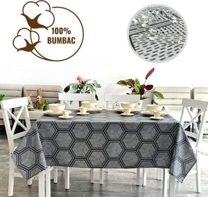 Fata de masa teflonata din bumbac, 120x160cm, model hexagonal