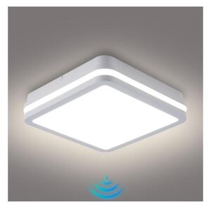Brilagi - Corp de iluminat LED de exterior cu senzor BENE, 24 W, 230 V, 26 x 26 cm, alb, IP54