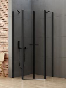 New Trendy New Soleo Black cabină de duș 90x90 cm negru mat/sticlă transparentă K-0617