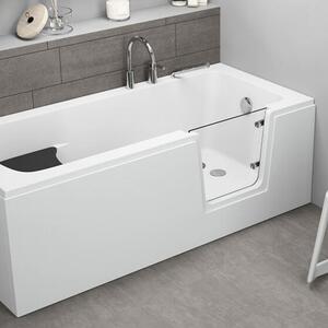 Polimat Avo cada dreptunghiulară cu uși 160x75 cm alb 00012