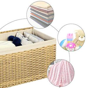 Cutie de depozitare, Songmics, Galben, 55.5x34.0x34.0 cm