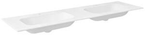 Sapho Aruba lavoar 200x51.5 cm dreptunghiular mobilier-dublă alb mat AR200-B2M
