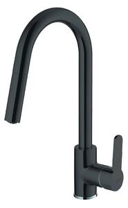 Invena Elia baterie bucătărie pe picior negru BZ-89-W04