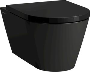 Laufen Kartell vas wc agăţat fără margine negru mat H8203377160001