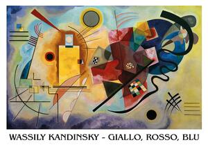 Imprimare de artă Galben, Roșu, Albastru, Wassily Kandinsky