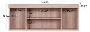 Etajera DAMIS, sonoma stejar, 110x22.5x39.5 cm