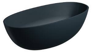Omnires Shell M+ cadă freestanding 160x75 cm ovală negru SHELLWWBLV