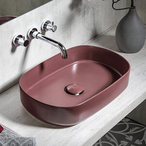 Isvea Infinity lavoar 55x36 cm ovale de blat mat 10NF65055-2R