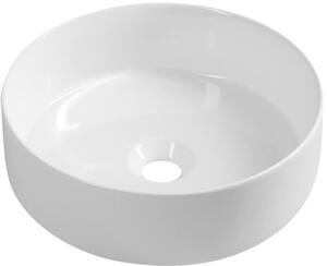 Isvea Infinity lavoar 36x36 cm rotund de blat alb luciu 10NF65036