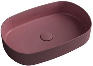 Isvea Infinity lavoar 55x36 cm ovale de blat mat 10NF65055-2R