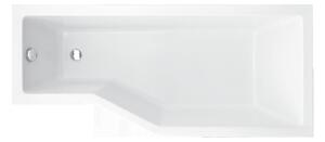 Besco Integra cadă de colț 150x75 cm partea dreaptă alb #WAI-150-PP