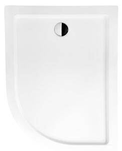 Besco Saturn cădiță de duș semirotundă 100x80 cm alb #BAS-100-NL